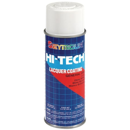 Protectionpro 16 oz Hi-Tech Lacquer Spray Paint, Gloss White, 6PK PR842065